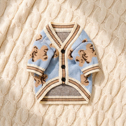 Heritage Knit Cardigan Sweater for Dogs