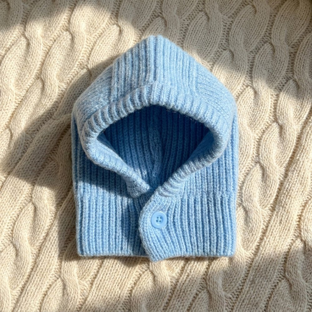 Cozy Knit Hood Scarf for Dogs