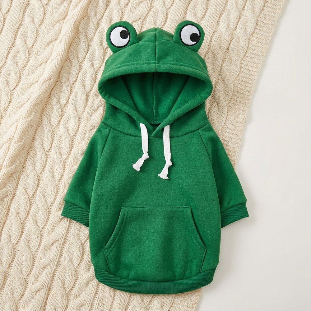 Big-Eyes Frog Hoodie for Dogs