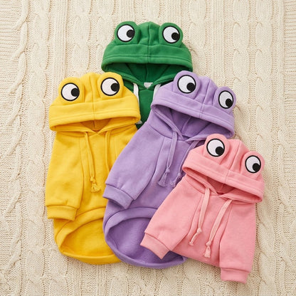 Big-Eyes Frog Hoodie for Dogs