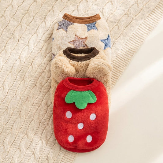 Cozy Critter Flannel Puffer Vest for Dogs