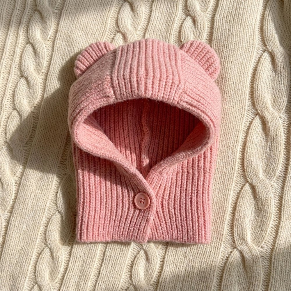 Cozy Knit Hood Scarf for Dogs