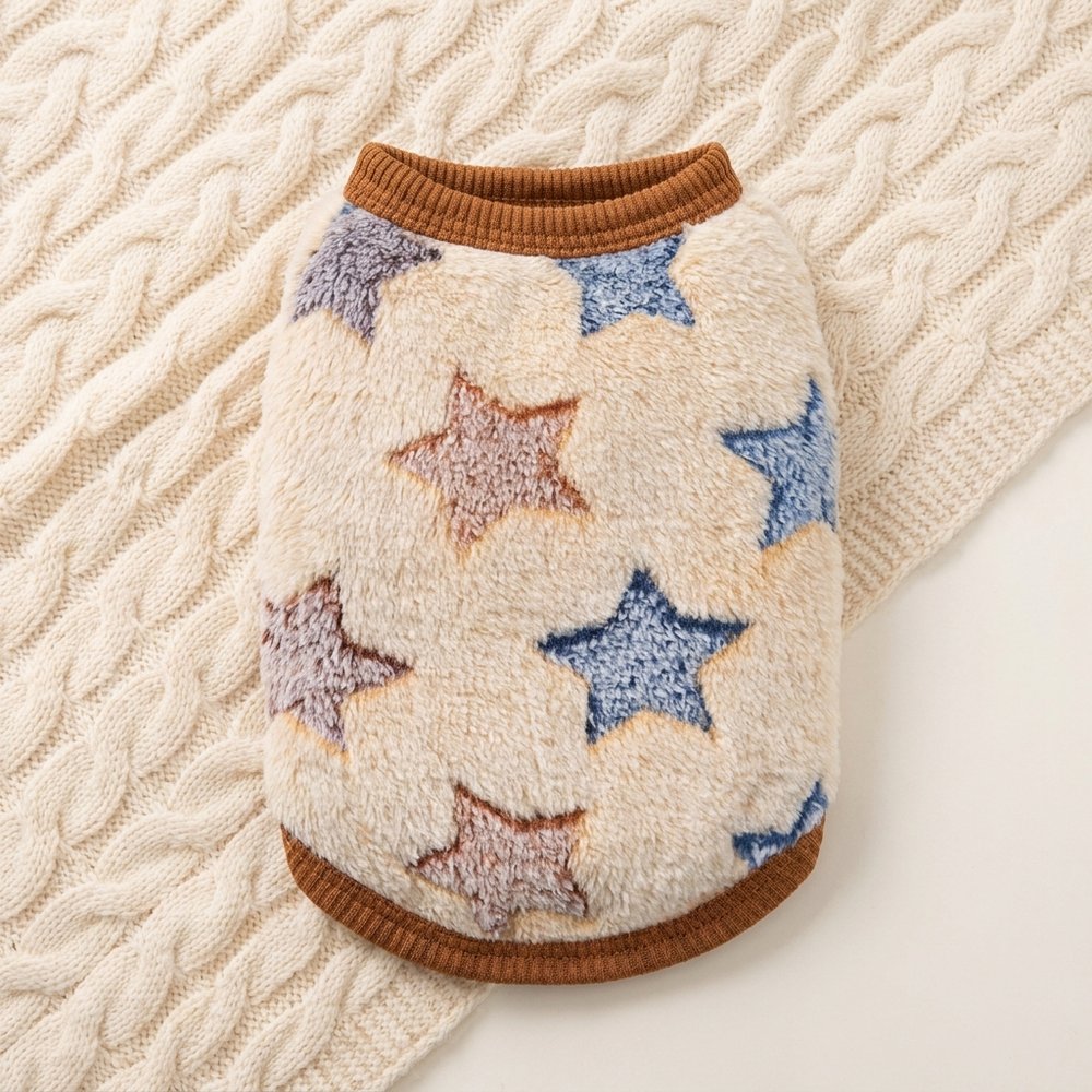 Cozy Critter Flannel Puffer Vest for Dogs