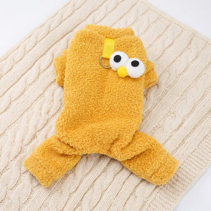 Big-Eyes Sherpa Fleece Jumpsuit for Dogs
