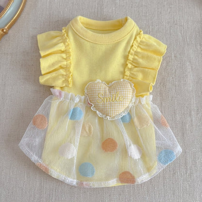 Pastel Dot Smile Heart Dress