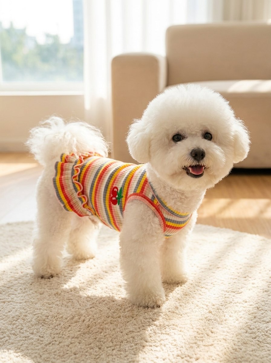 Rainbow Striped Lace Sundress for Dogs & Cats