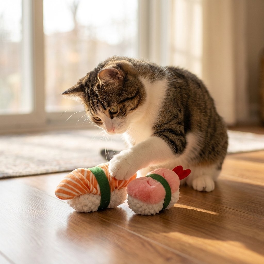 Sushi Nigiri Catnip Plush Toy Set