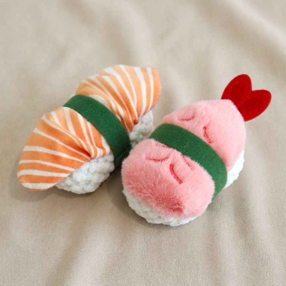 Sushi Nigiri Catnip Plush Toy Set