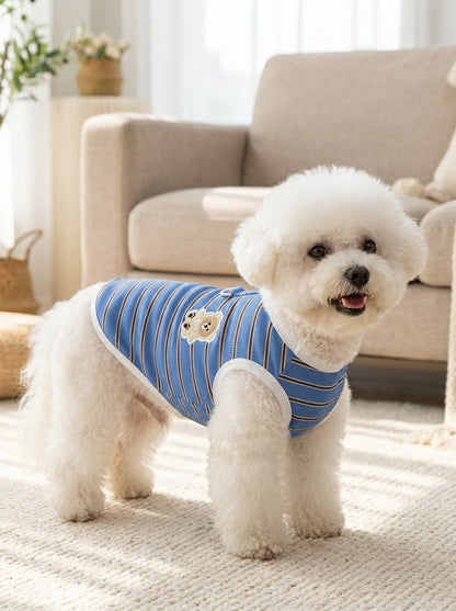 Striped Teddy Bear Cooling Vest for Dogs