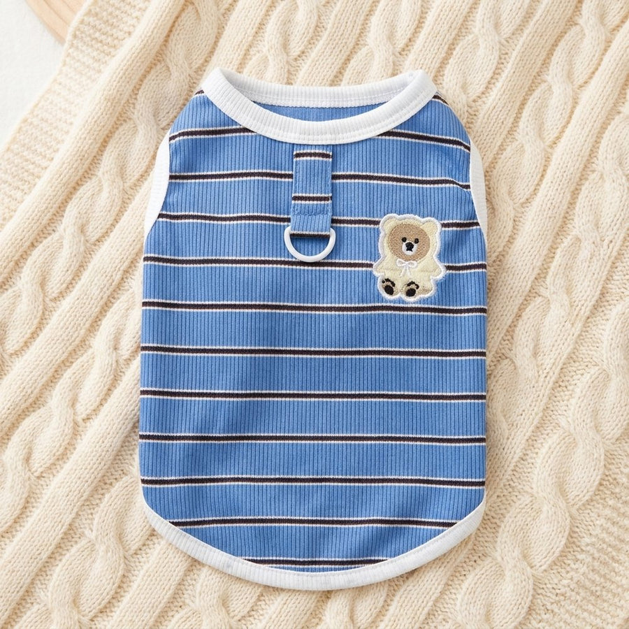 Striped Teddy Bear Cooling Vest for Dogs