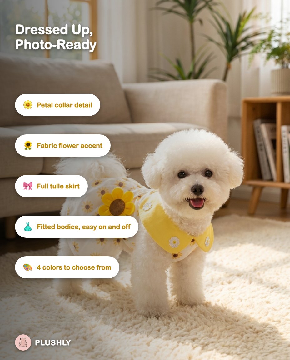 Mesh Tulle Party Dress for Dogs