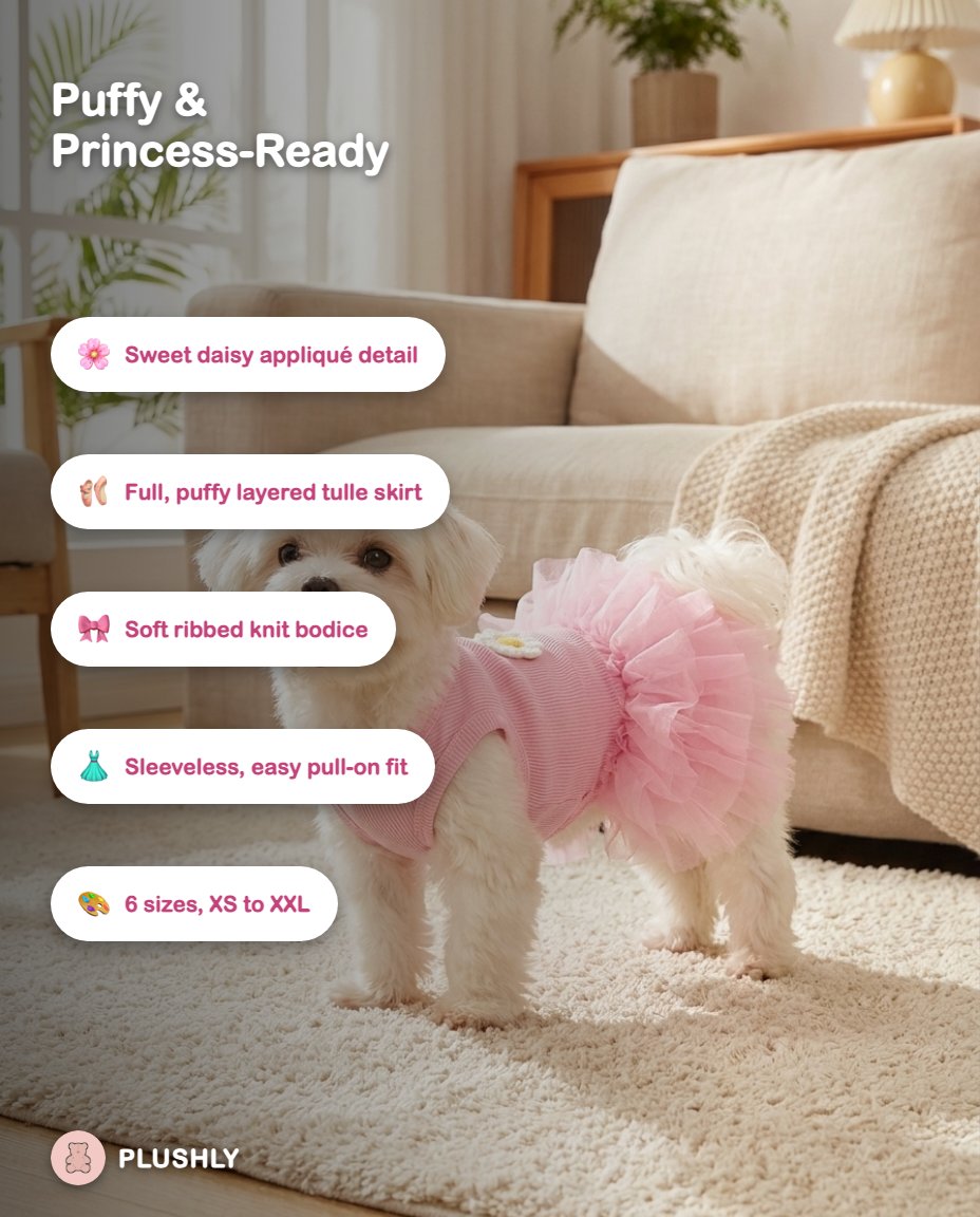 Puffy Tutu Princess Dress for Dogs & Cats