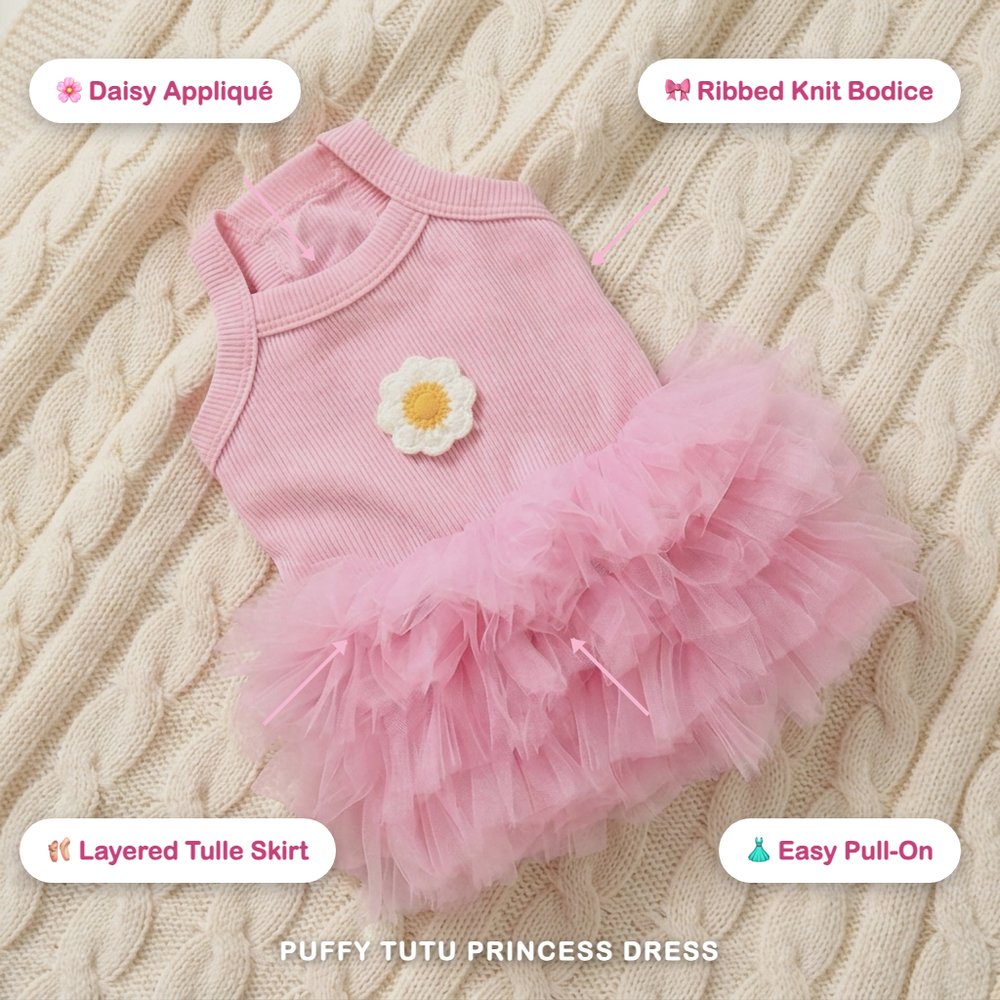 Puffy Tutu Princess Dress for Dogs & Cats