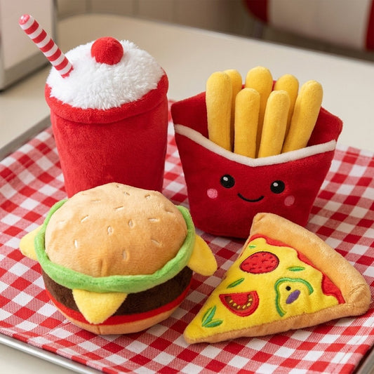 Yappy Meal Squeaky Chew Toy Set