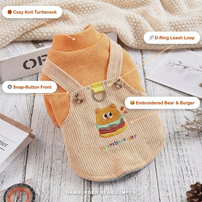 Hamburger Bear Jumper Dress